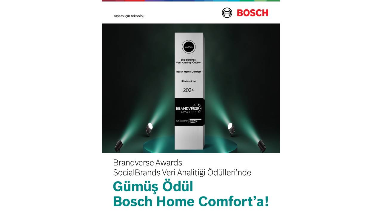 Bosch Home Comfort’a Brandverse Awards’tan ‘Gümüş’ ödül